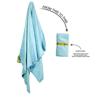 MinxNY BeachTech Micro-Fiber Beach Towel, Red Heather, OS