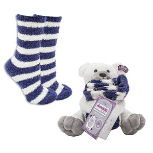 Non-Skid Cuddly Pets Anmial Slipper Socks With Lavender Infused