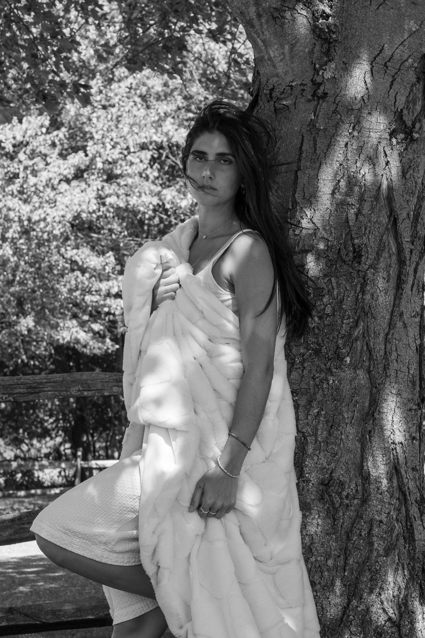 Jasmine Infused Cream Faux Fur Blanket