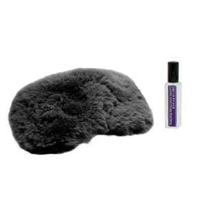 Faux Fur Sleep Mask with Lavender Essential Oil Spray