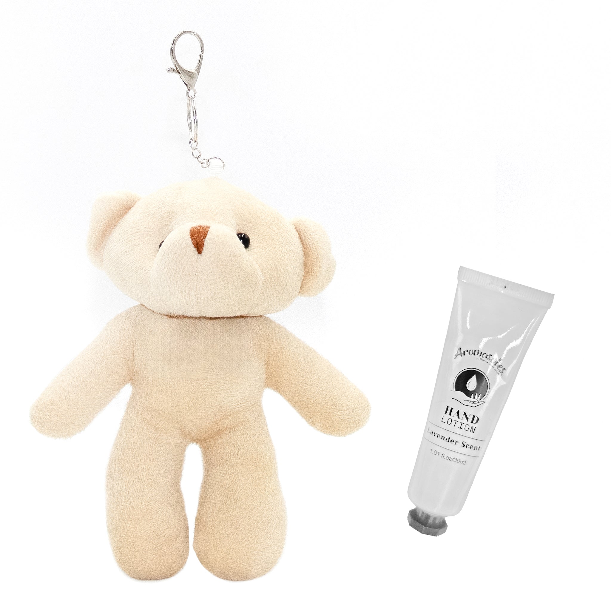 Scented Plush Christmas Teddy Bear Keychain – Vanilla Infused Mini