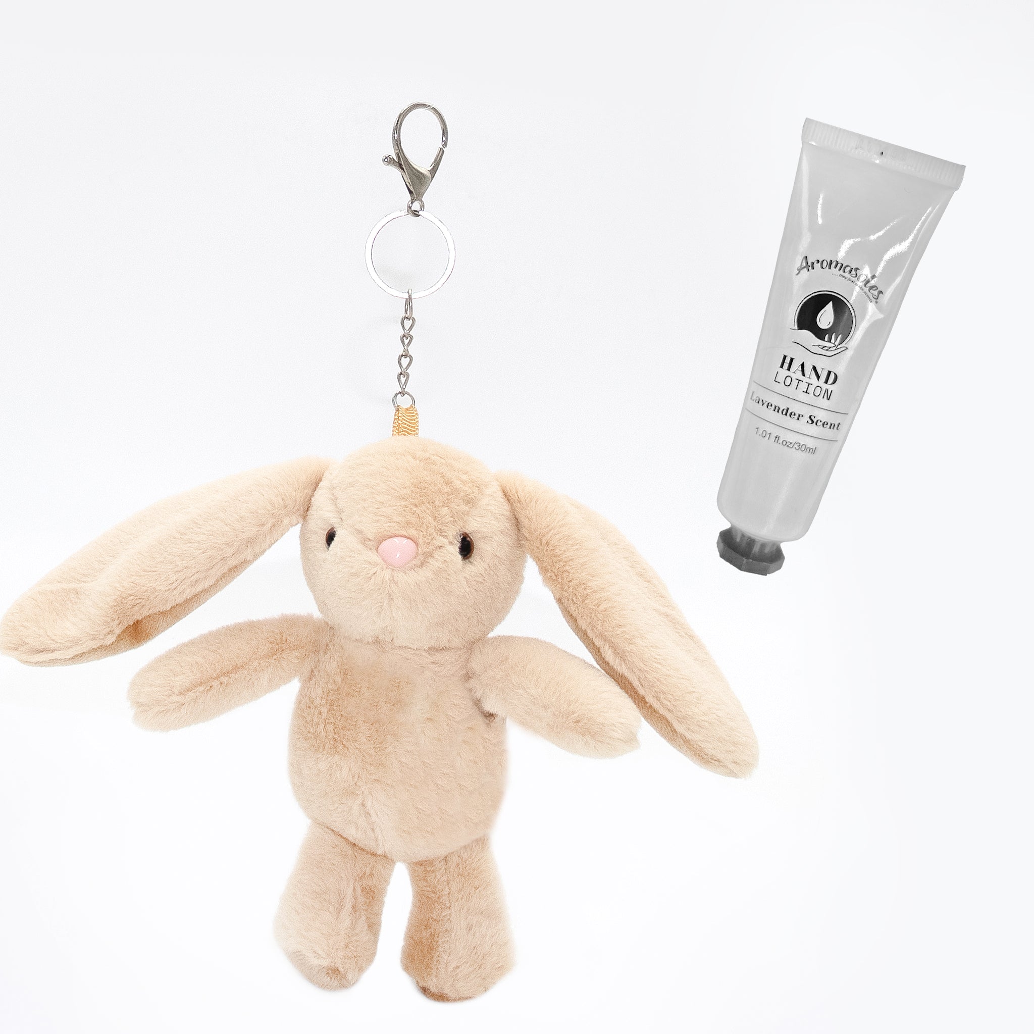 Scented Plush Christmas Teddy Bear Keychain – Vanilla Infused Mini Bear with Santa Hat & Scarf, Cute Bag Charm and Holiday Gift Accessory