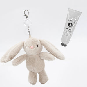 Scented Plush Christmas Teddy Bear Keychain – Vanilla Infused Mini Bear with Santa Hat & Scarf, Cute Bag Charm and Holiday Gift Accessory