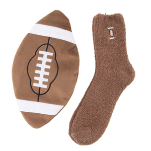 Mens Football Heating Pad and Socks Gift Set | Infused with Bourbon, Vanilla and Shea Butter