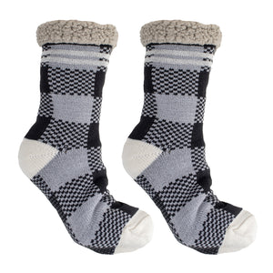 Men’s Checkmate Buffalo Plaid Lounge Socks