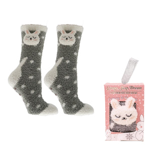 Fluffy Chenille Socks - Lavender infused | MinxNY