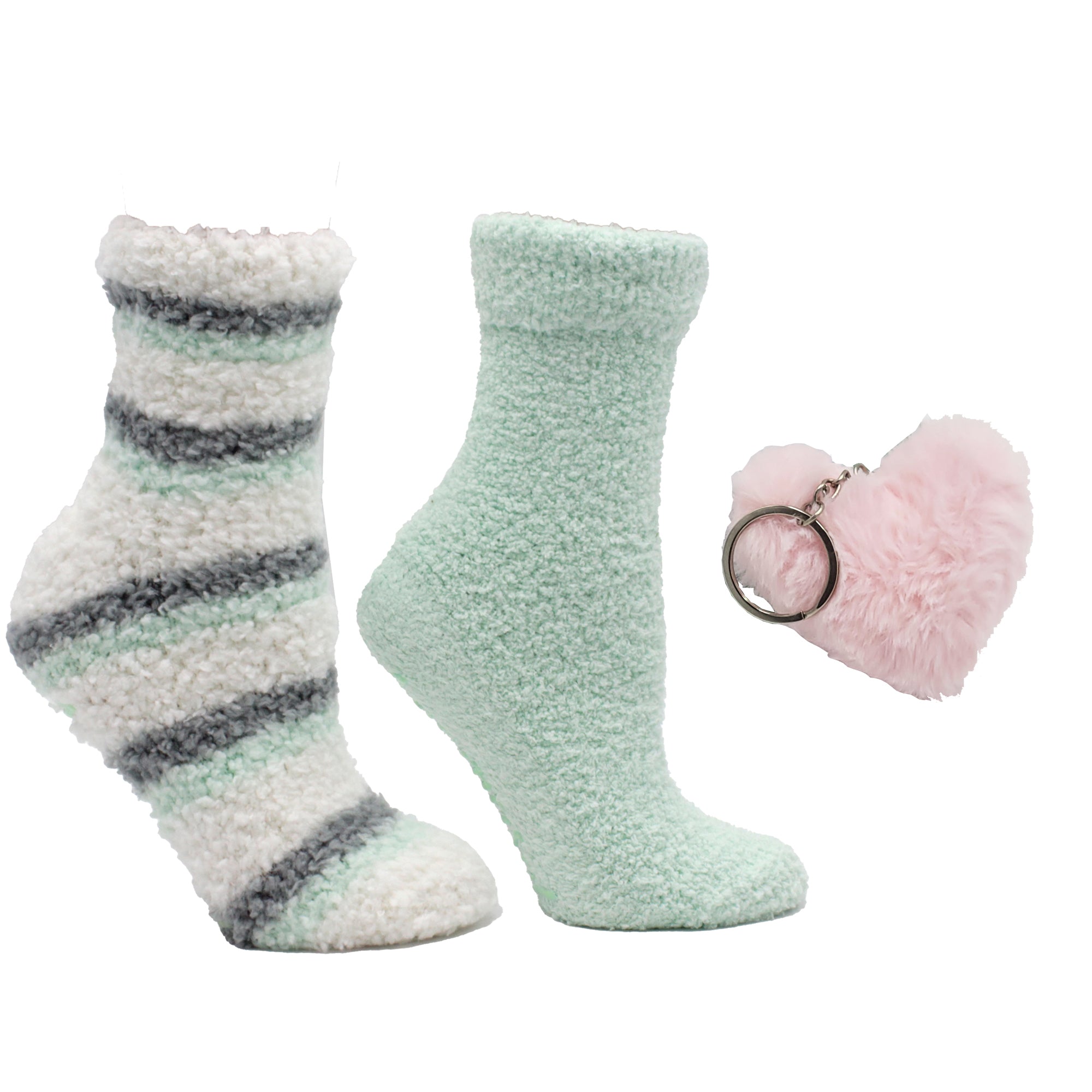 Lush N Plush 2 pack sipper socks - Rose N Shea Butter
