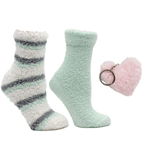 Lush N Plush 2 pack sipper socks - Rose N Shea Butter