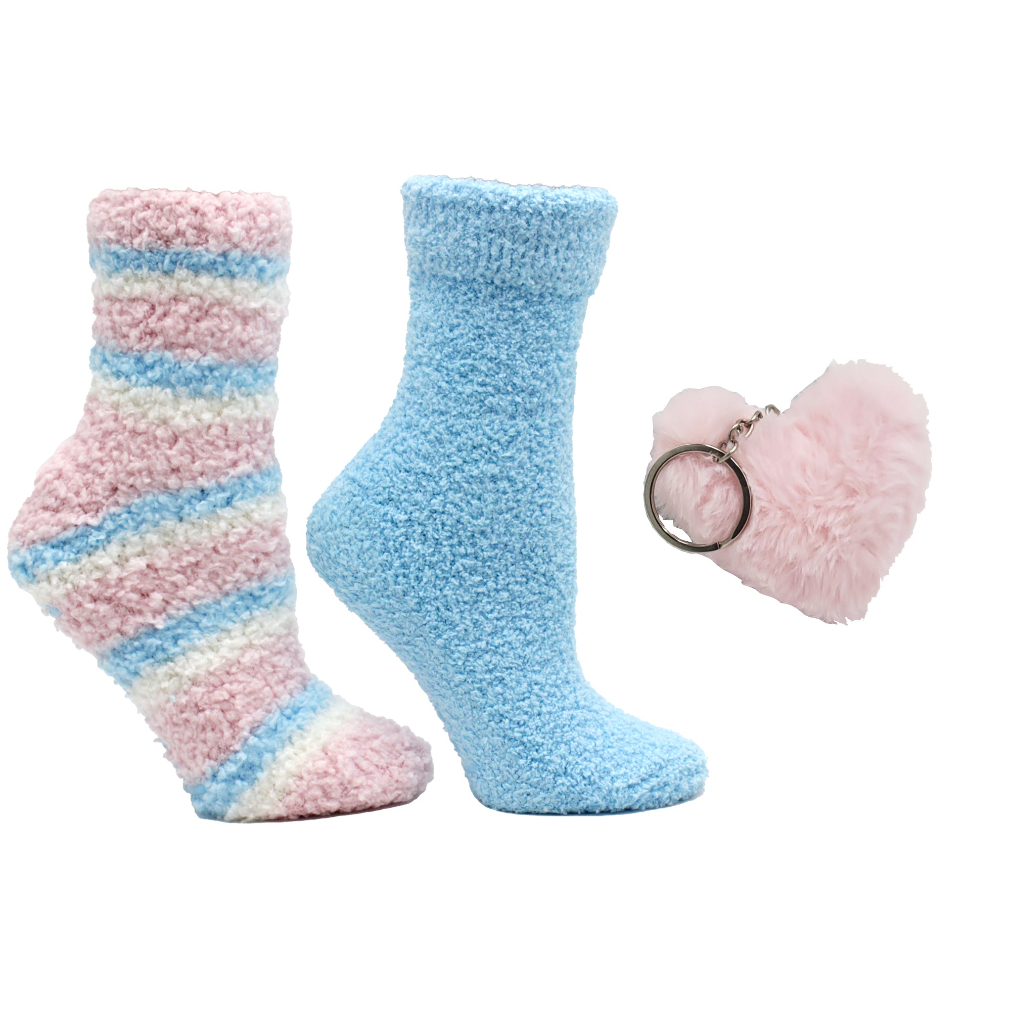 whimsy socks ぬいぐるみ Lush N Plush 2 pack sipper socks - Rose N Shea Butter | MinxNY