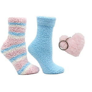 Lush N Plush 2 pack sipper socks - Rose N Shea Butter