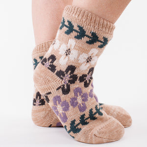 Lavendar & Shea Butter Infused Lounge socks w/sachet | Aromasoles