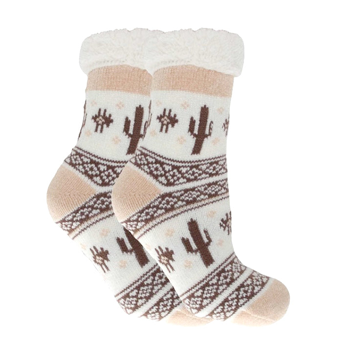 む*む様 00s sullen archive docking knit shi Lavender Scented Cactus Knit Slipper Socks with Plush Cloud