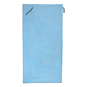 High Performance, Quick Drying Beach Towel With Pocket - Light Blue