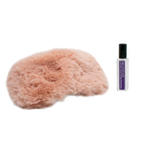 Fur Sleep Mask with Lavender Essential Oil Spray