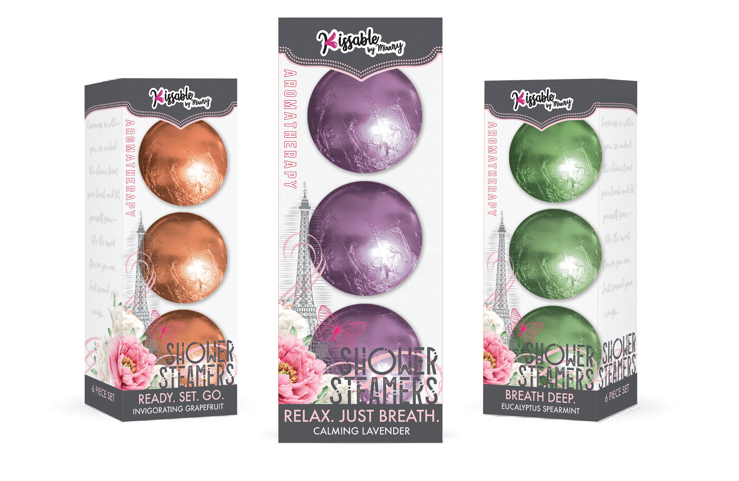 Essential oil releasing and lavender scented 3 pack of shower steamers