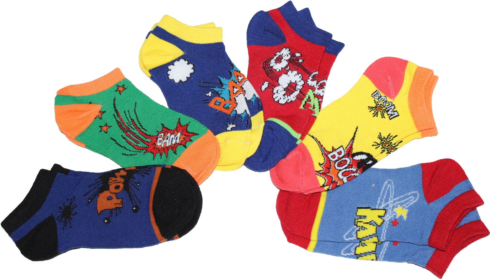 Womens 6 Pair Pack "Pow Wow" Anklet Socks