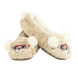 Fuzzy Non-Skid Faux Fur Shearling Slipper With Shea Butter Infused