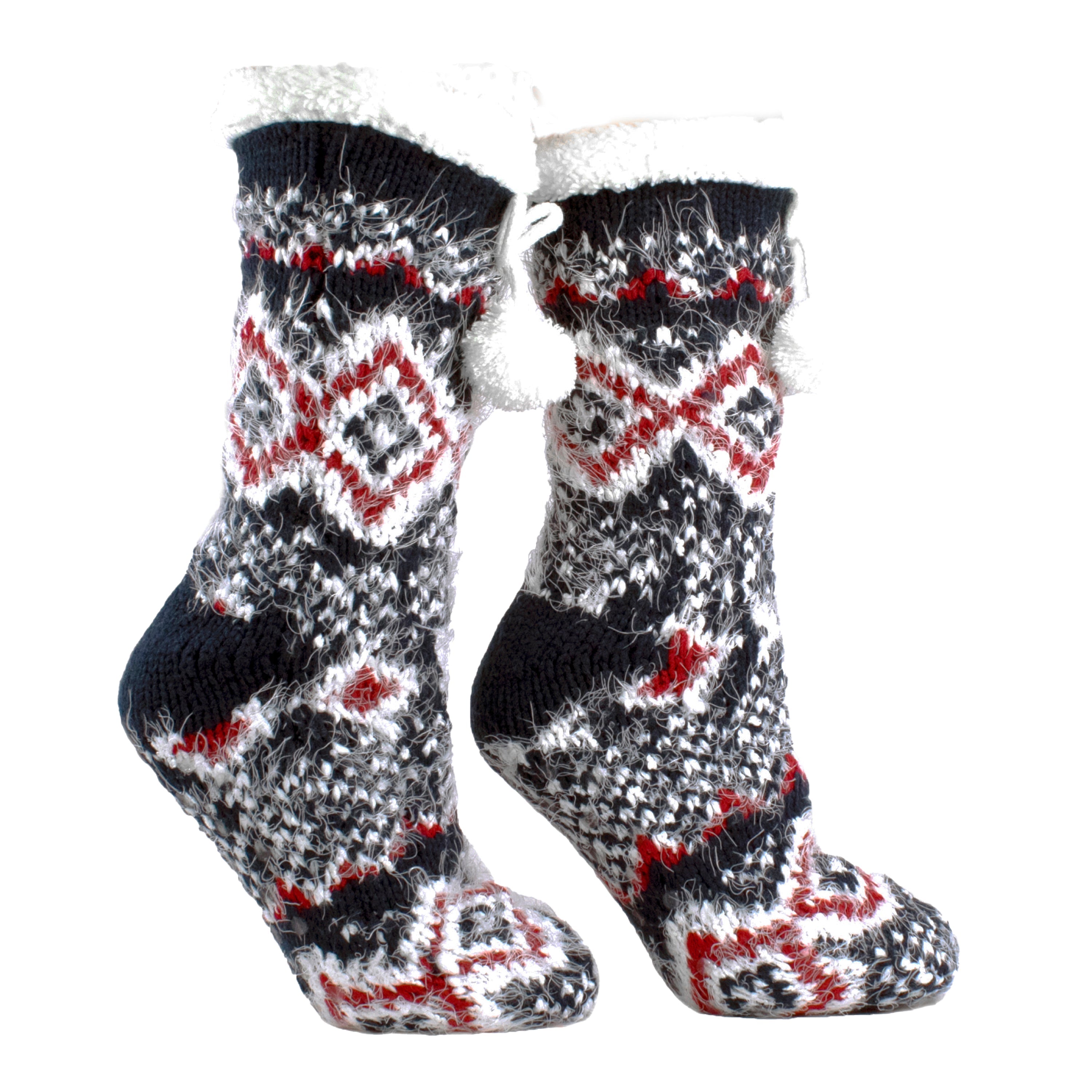 Snow Falls Lounge Socks With Shea Butter Infused