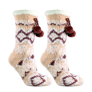 Snow Falls Lounge Socks With Shea Butter Infused