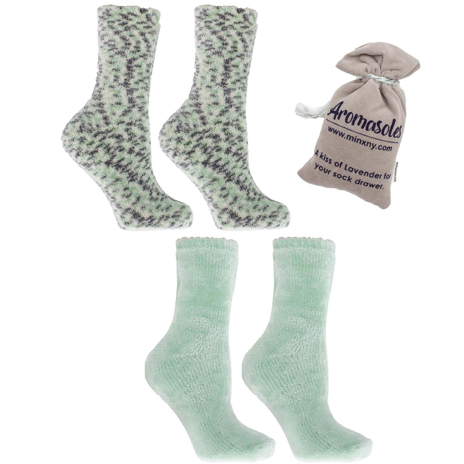 Women's Super Cozy Warm Fuzzy Socks - Thick Plush Anti-Slip Fluffy Slipper  Socks