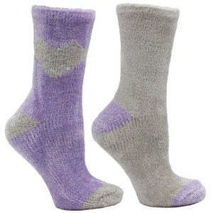Premium Slipper Socks Pair Pack Velvet,Rose and Shea Butter Infused - Sparkling, - Sparkling grape | MinxNY