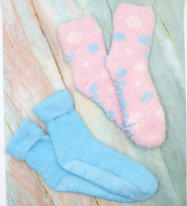 Lush N Plush 2 pack slipper socks - Lavender N Shea Butter